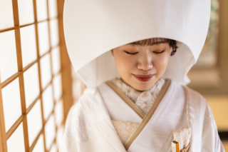 「白無垢綿帽子」