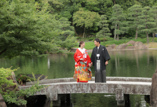 和装&times;緑ロケーション