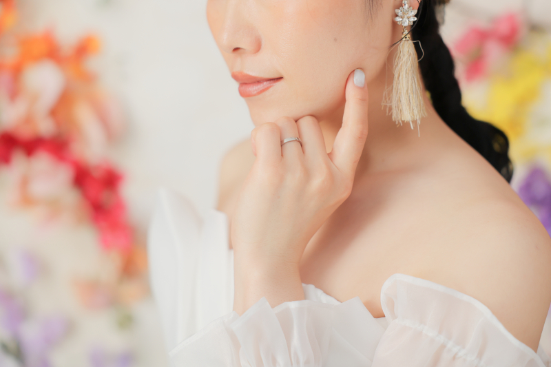シンプルヘアメイク