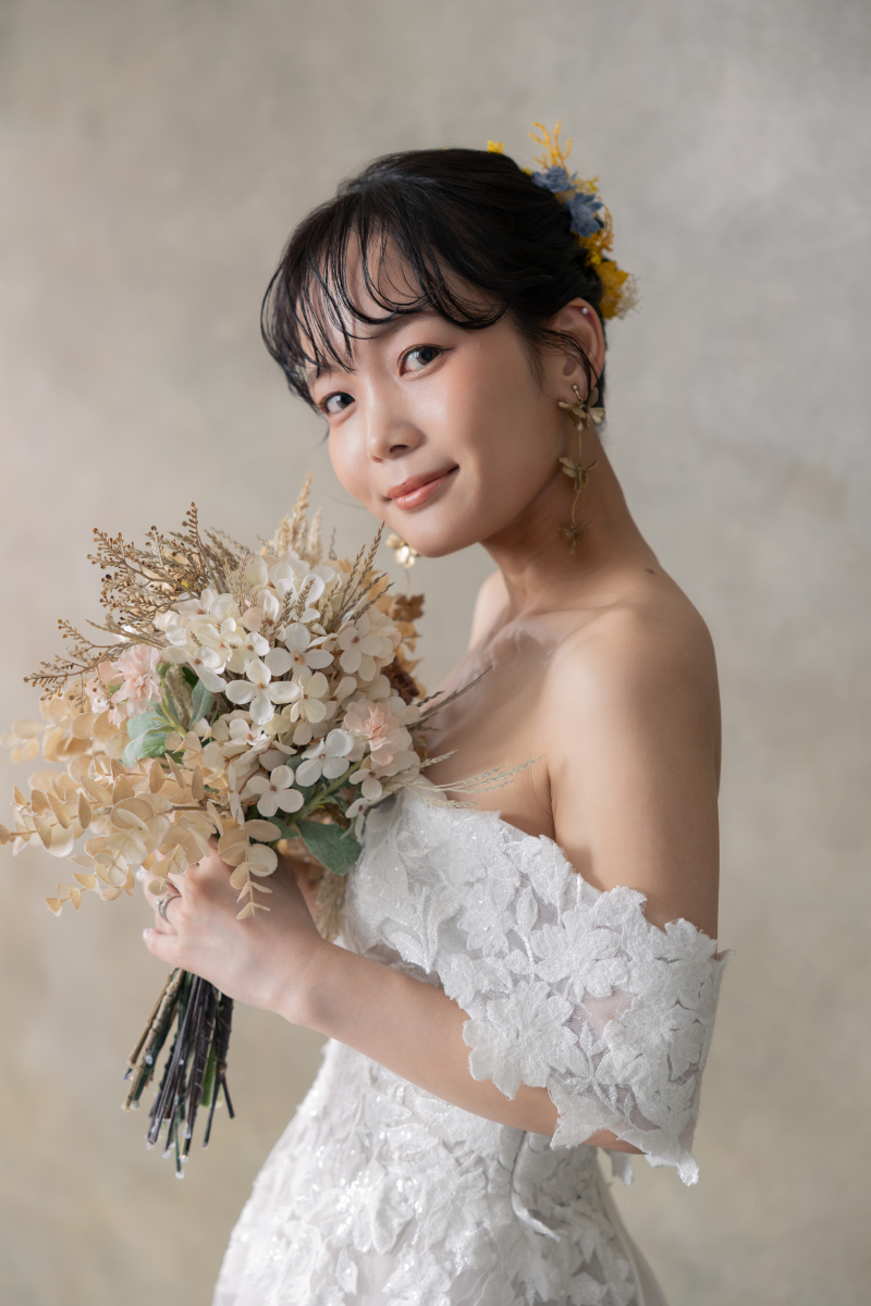 花嫁ヘアにぴったり!ゆるふわ前髪アレンジ