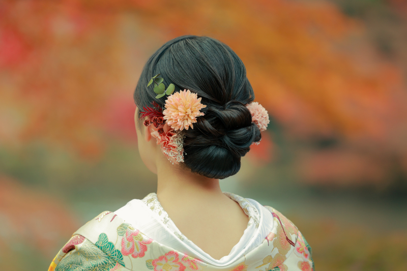 和装から洋装へ、イメージチェンジフォト