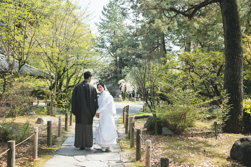 まもなく開花！！名古屋城での桜×和装ロケーション♡