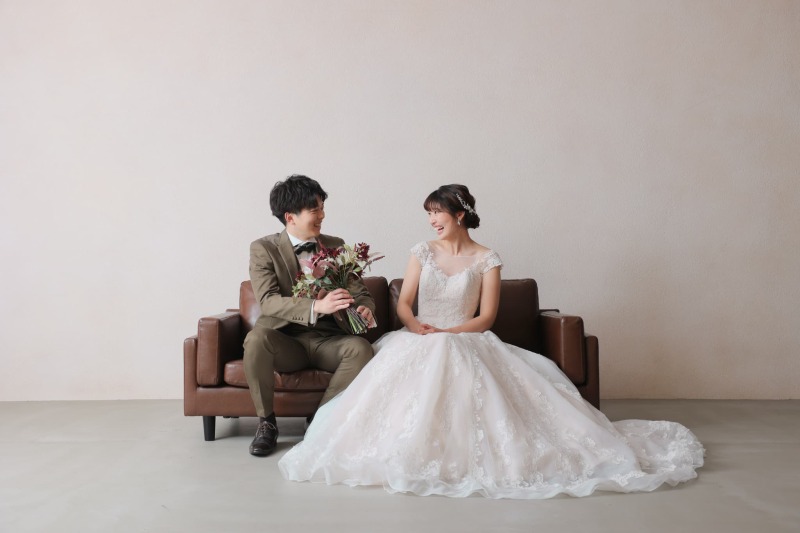 洋装ハウススタジオと仲良しなお二人！
