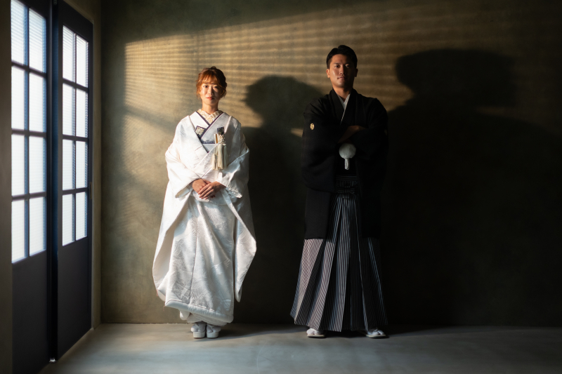 白無垢コーディネート+綿帽子