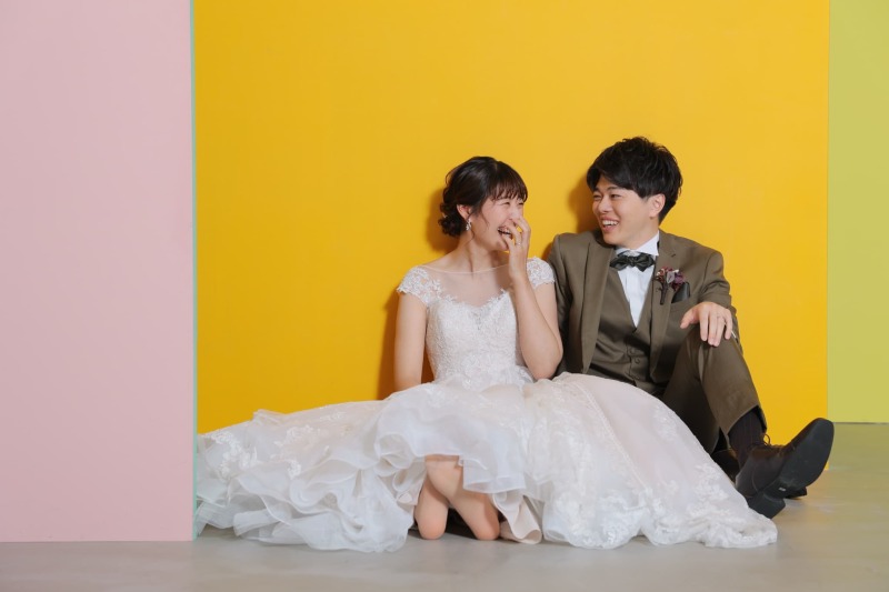 洋装ハウススタジオと仲良しなお二人！