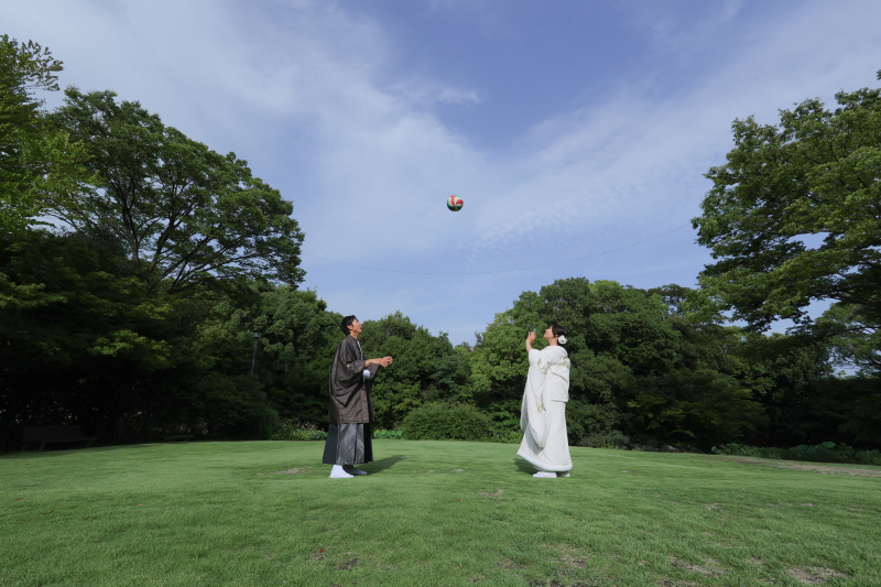 白鳥庭園ロケーション撮影