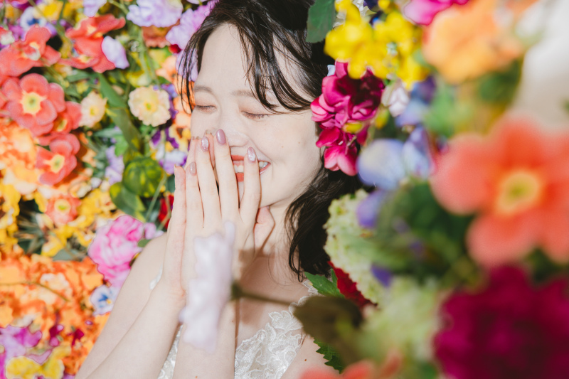 本日はご新婦様のかわいいショットを紹介します！