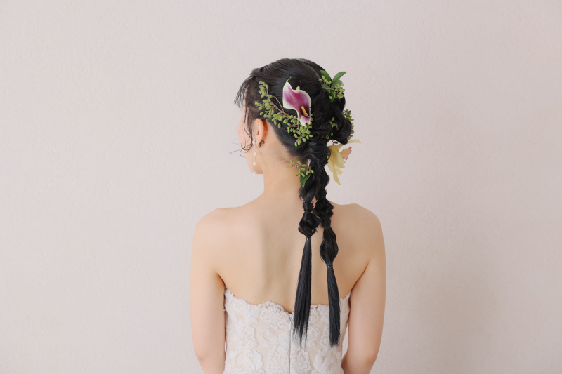 洋装ツイン生花アレンジ