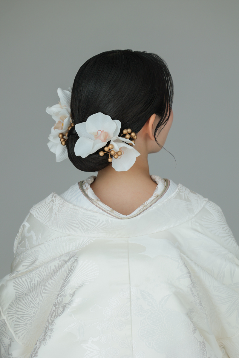 『胡蝶蘭で魅せる花嫁ヘアスタイル3選』