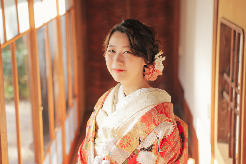和装洋装ヘアスタイル
