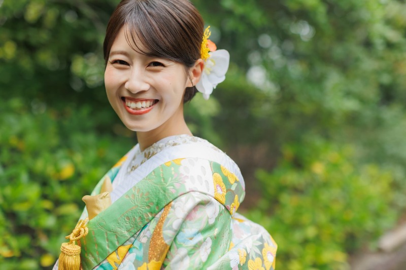 緑あふれる日本庭園で