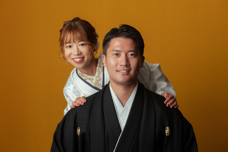 白無垢コーディネート+綿帽子