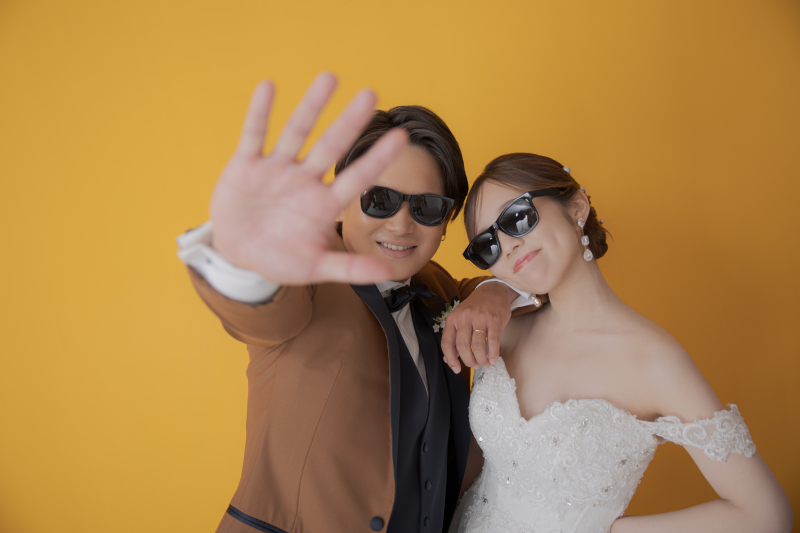 ハウススタジオならではの、自由なウェディングフォト♡