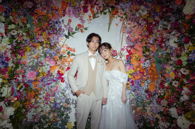 ハウススタジオで楽しむお花背景!