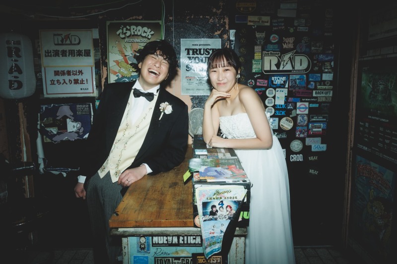 おふたり行きつけのライブハウスで撮影✨