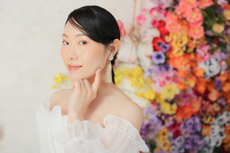 シンプルヘアメイク