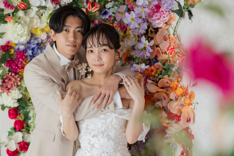 ハウススタジオで楽しむお花背景!