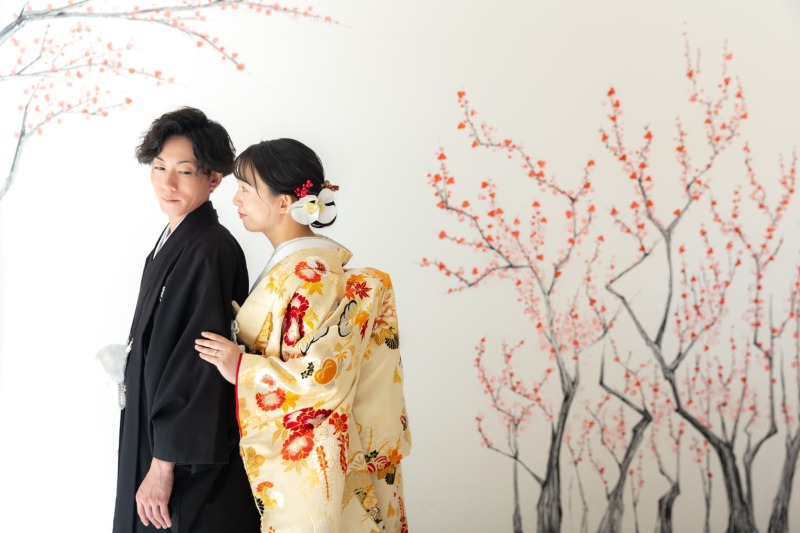 白無垢から色打掛へ