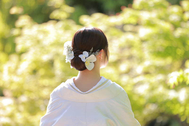 『胡蝶蘭で魅せる花嫁ヘアスタイル3選』