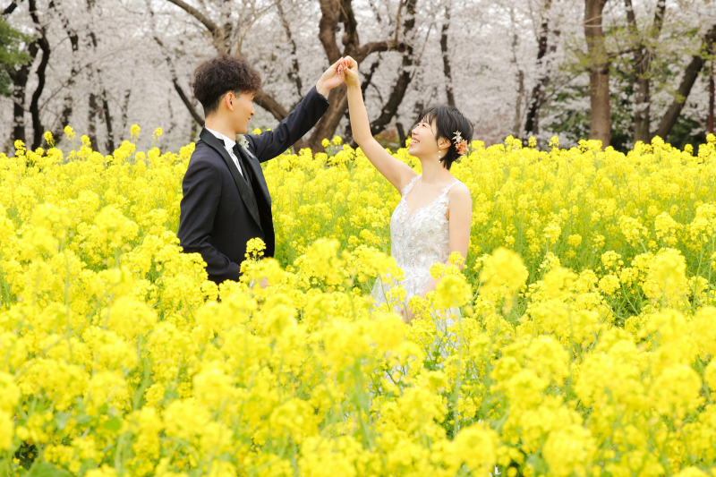 春の庄内緑地公園