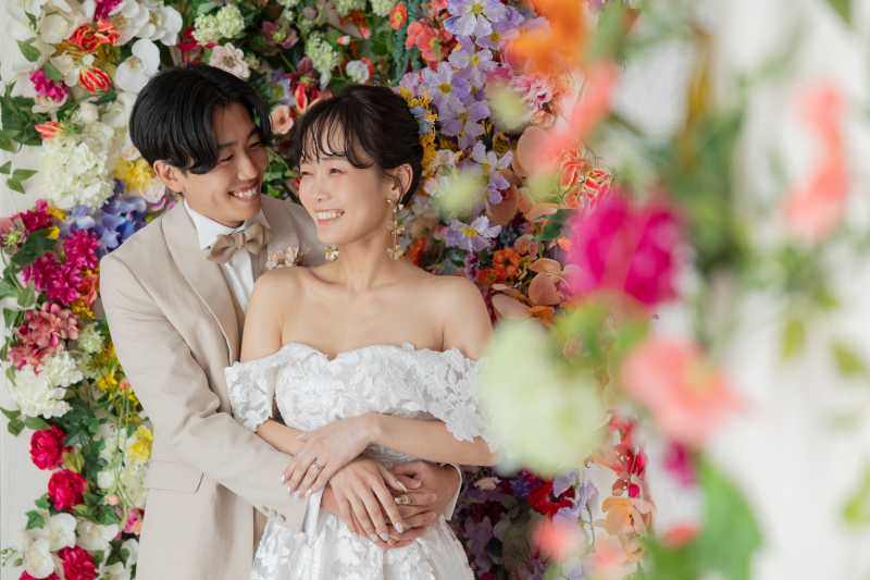 ハウススタジオで楽しむお花背景!