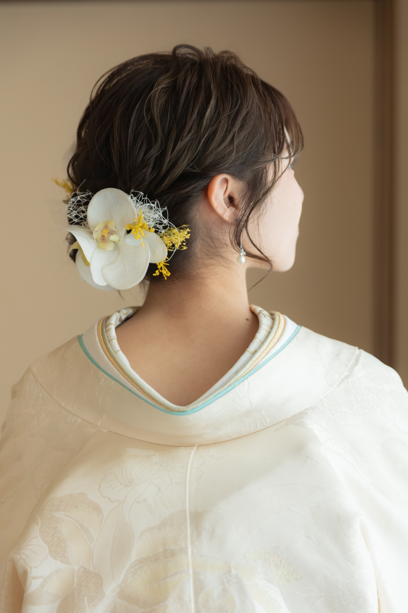 『胡蝶蘭で魅せる花嫁ヘアスタイル3選』