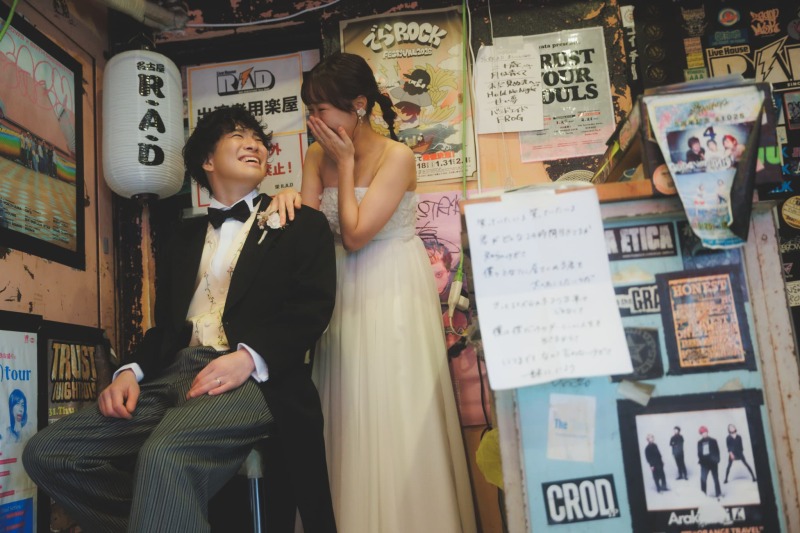 おふたり行きつけのライブハウスで撮影✨