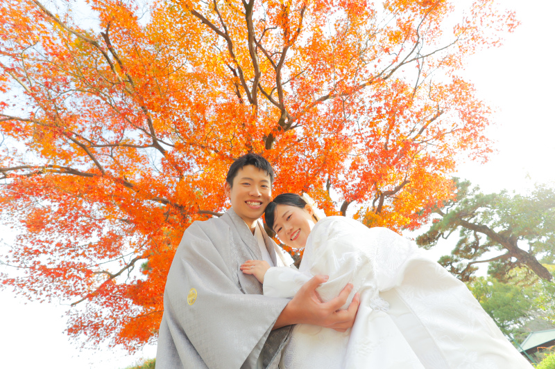 鶴舞公園の紅葉フォト