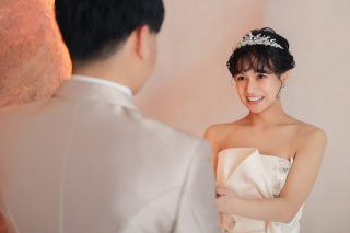 花嫁ヘアにぴったり!ゆるふわ前髪アレンジ