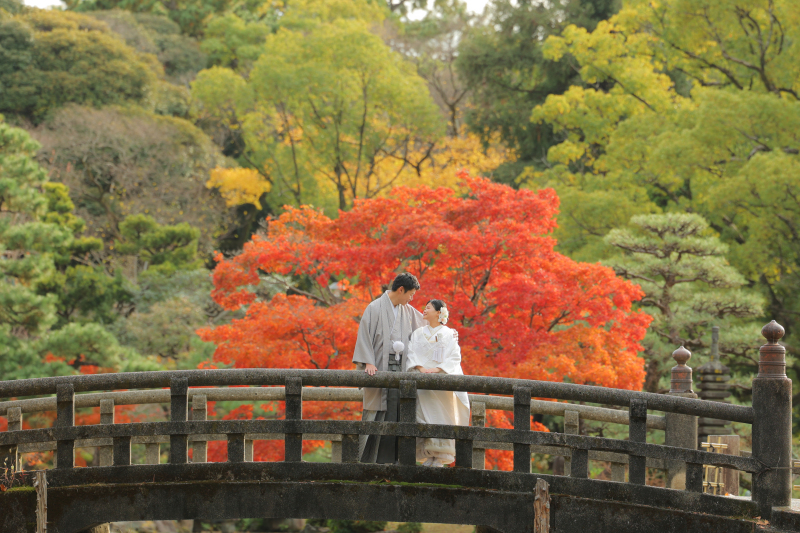 鶴舞公園の紅葉フォト