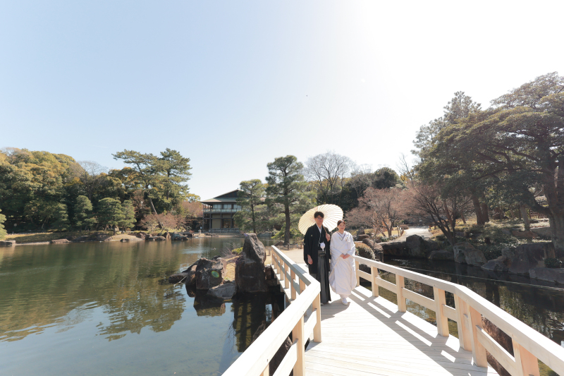 日本庭園での撮影