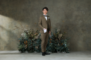 カーキタキシード