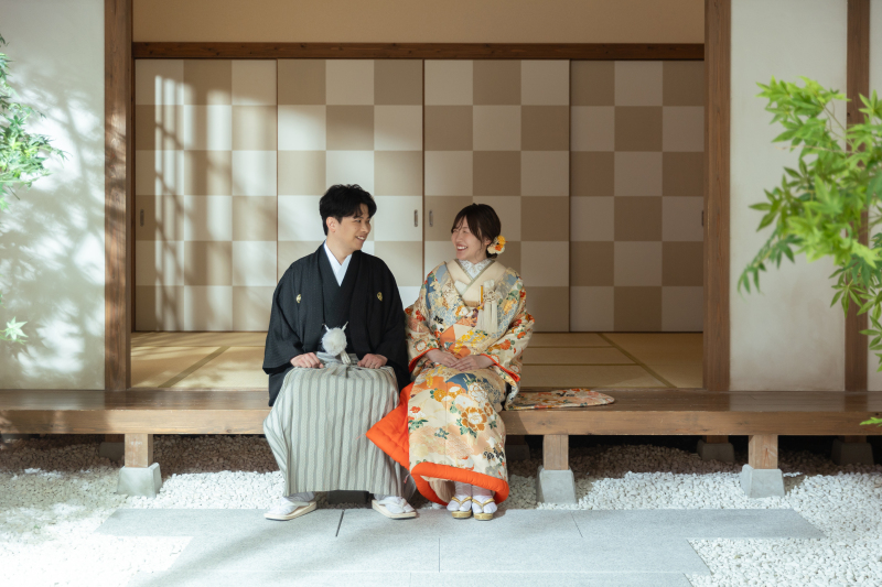 色打掛「慶長花比べ/アイボリー」