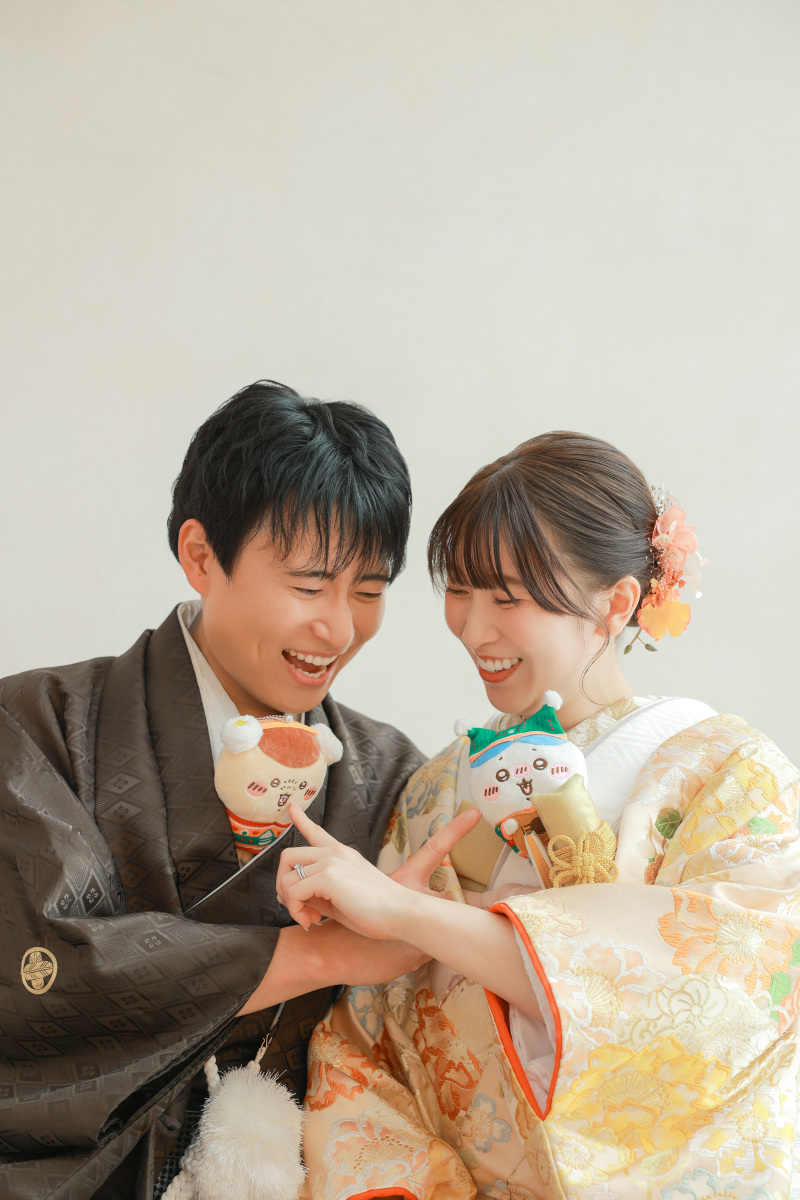 シンプル背景で和装が映える!ハウススタジオ撮影