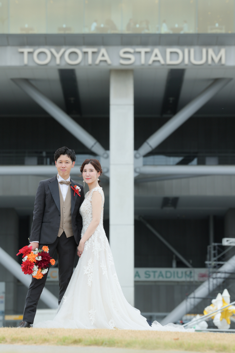 豊田スタジアムでの撮影!