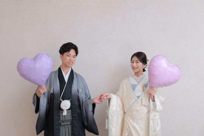 白無垢&times;タイトヘアスタイル