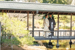 中部地方最 大 級の日本庭園で楽しむ和装撮影！