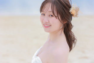 ハーフアップ&times;ドライフラワー