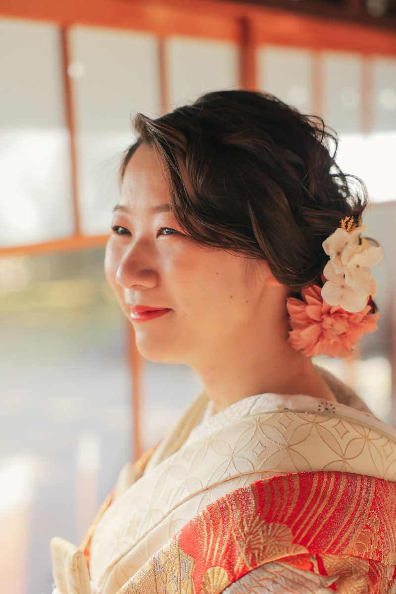 和装洋装ヘアスタイル