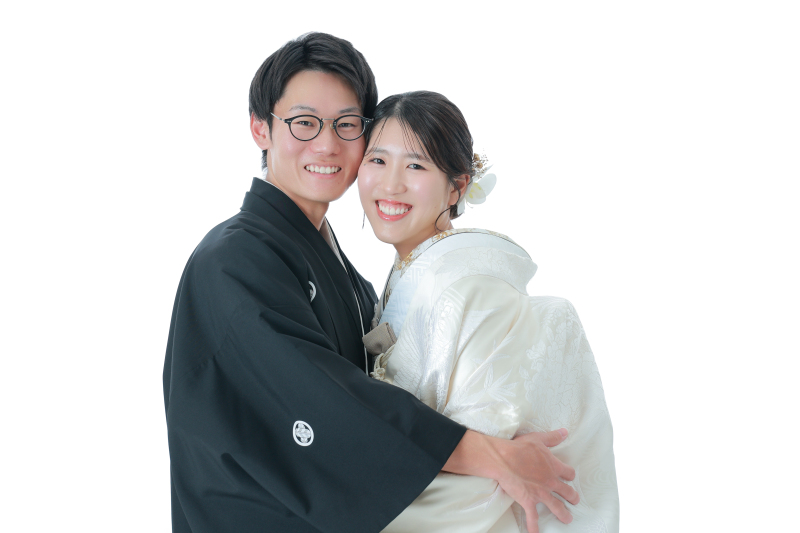 白無垢&times;ニュアンスカラー和装コーディネート