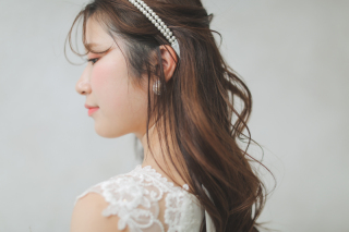 ゆるめハーフアップ