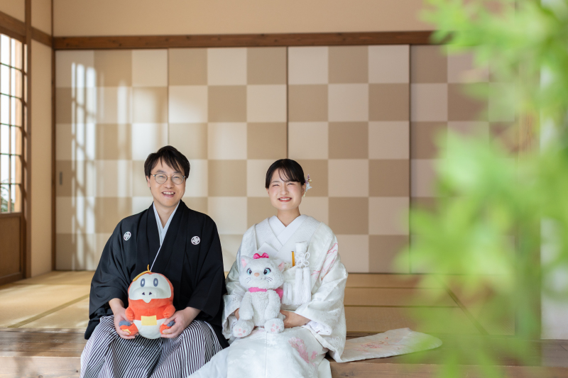 屋内庭園スタジオ撮影
