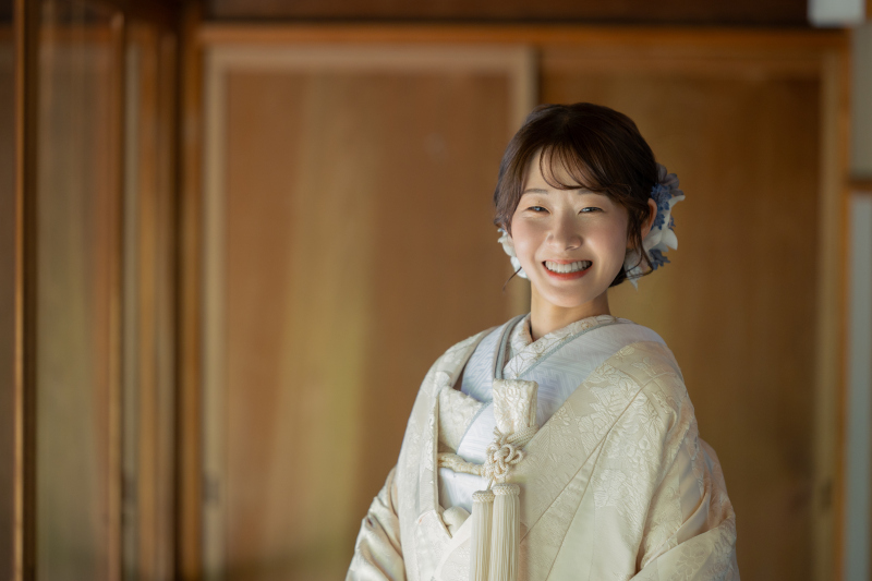 生成りの白無垢コーディネート紹介