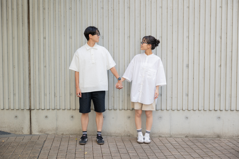 いつものおふらりらしさを残す、私服お散歩フォト