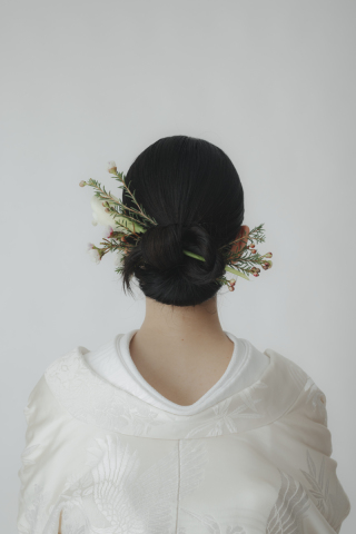 生花お持ち込みヘア白無垢