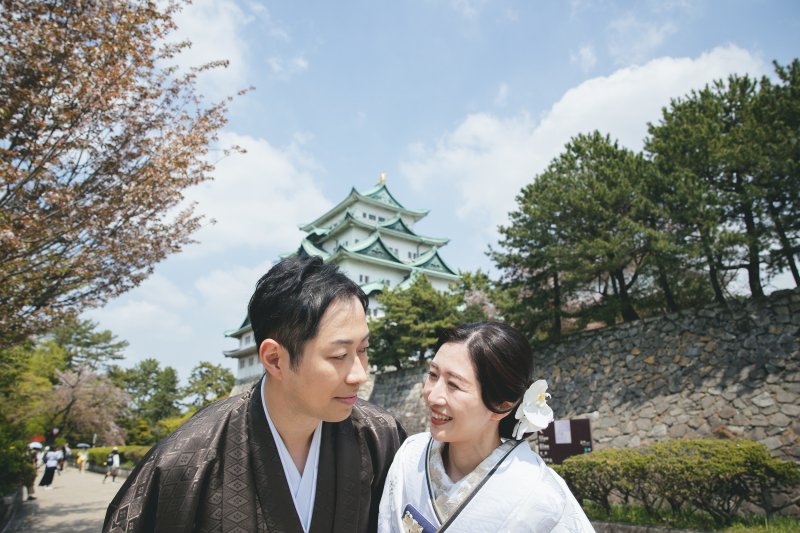 まもなく開花！！名古屋城での桜×和装ロケーション♡