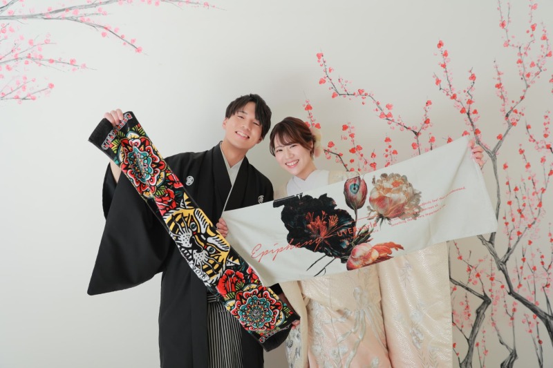 屋内庭園で叶える、おふたりらしい小物フォト