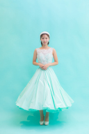 【ドレス紹介】ミモレ丈の新作カラードレス♪