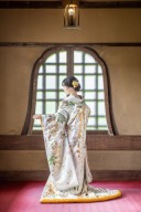 冬は邸宅で和装撮影