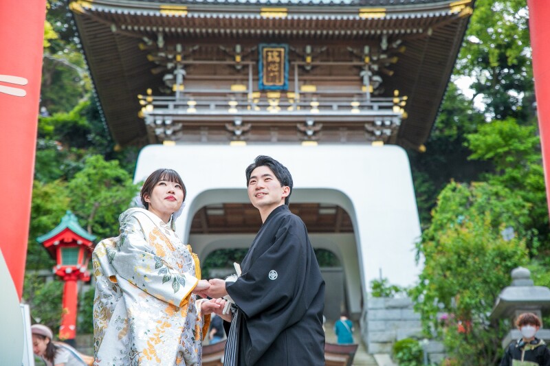 江島神社の和装前撮り